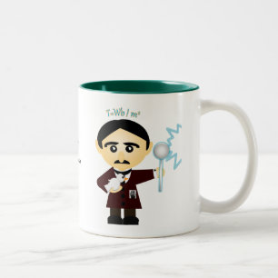 Nikola Tesla Tweekleurige Koffiemok