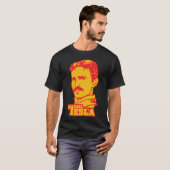 Nikola Tesla Vintage T-shirt (Voorkant volledig)