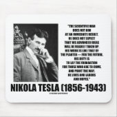 Nikola Tesla Wetenschappelijk Man streeft niet onm Muismat (Voorkant)