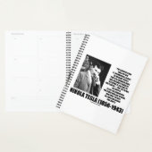 Nikola Tesla Wetenschappelijk Man streeft niet onm Planner (Display)