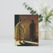 Nikolai Ge- Wat is Waarheid? Christus en piloot Briefkaart (Staand voorkant)