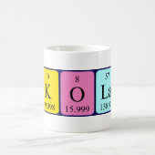 Nikolai nom de table périodique mug (Centre)