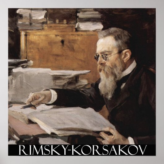 Nikolai Rimsky-Korsakov Poster (Voorkant)