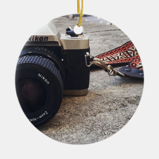Nikon Film Camera Keramisch Ornament (Voorkant)
