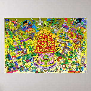 Nik's PLA-Poster (gele achtergrond) Poster