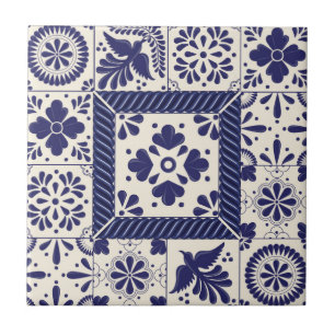 Nile Blue Mexicaanse Traditionele Vogels Talavera Tegeltje