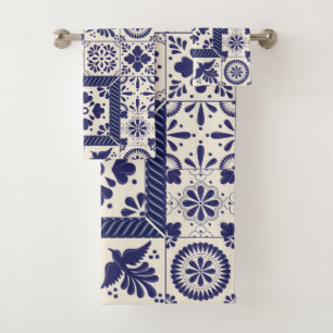 Nile Blue Oiseaux Traditionnels Mexicains Talavera