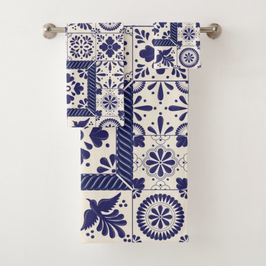 Nile Blue Oiseaux Traditionnels Mexicains Talavera (En situation)