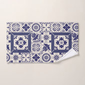 Nile Blue Oiseaux Traditionnels Mexicains Talavera (Serviette à main)