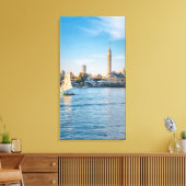 Nile Reflections Beneath Cairo Tower Canvas Afdruk (Insitu (Woonkamer))