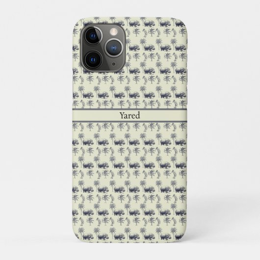 Nile River Botanische Patroon, aangepast Case-Mate iPhone Case (Achterkant)