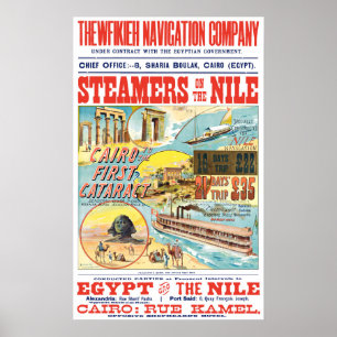 NILE STEAMBOAT-REISPOP POSTER