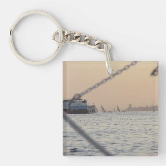 Nile Sunset Acrylic Key Ring Sleutelhanger (voorkant)