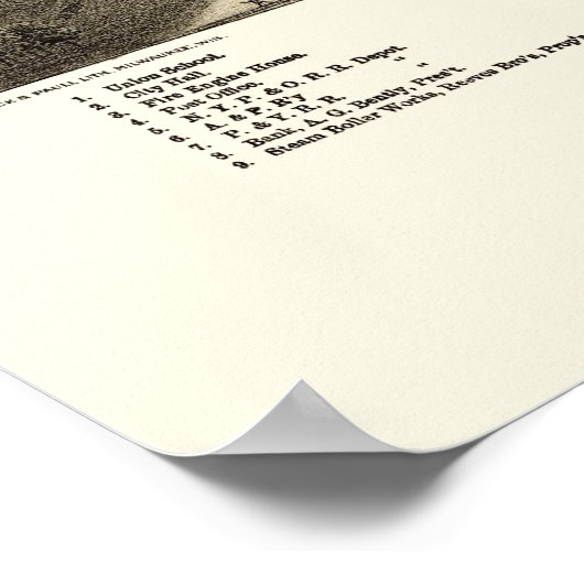 Niles, OH Panoramic Map - 1882 Poster (Hoek)