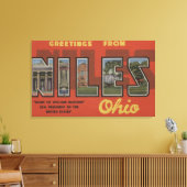 Niles, OhioLarge Letter ScenesNiles, OH Canvas Afdruk (Insitu (Woonkamer))