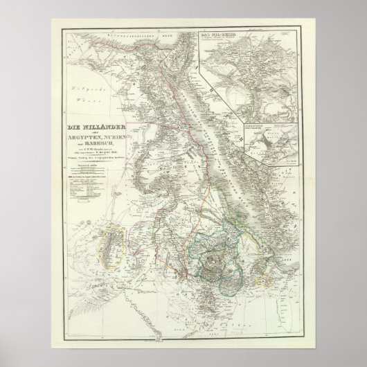 Nillander - De Nijl, Afrika Poster (Voorkant)