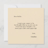 Nim Journals Comfort Series Kaart (Achterkant)