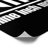 Nim Nine Inch Males Funny Mens Poster (Hoek)