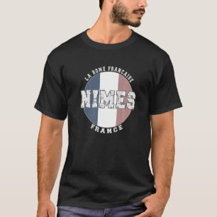Nimes France,  Franse vlaggenpremie T-shirt