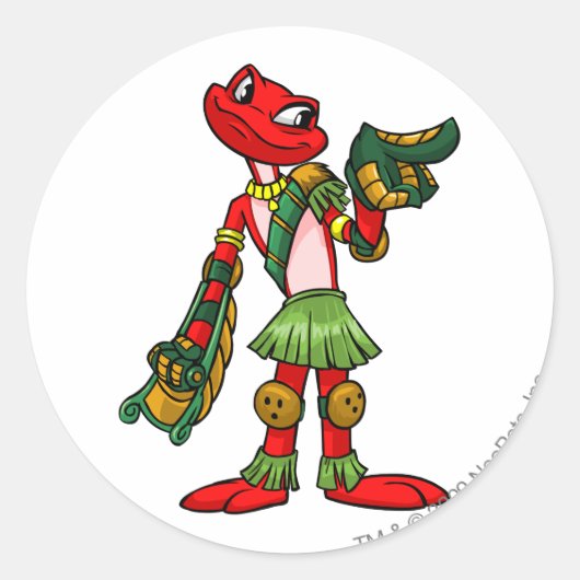 Nimmo Mystery Island Player Ronde Sticker (Voorkant)