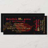 n'importe quel âge, 26e, Invitation styl, Annivers (Devant / Derrière)