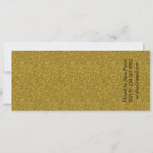 n'importe quel âge, 26e, Invitation styl, Annivers (Dos)