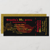 n'importe quel âge, 26e, Invitation styl, Annivers (Devant / Derrière)