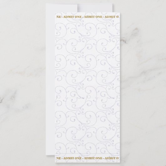 n'importe quel âge, 60e, Invitation billet Anniver (Dos)