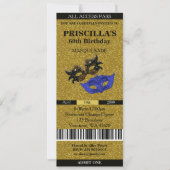 n'importe quel âge, 60e, Invitation billet Anniver (Devant)