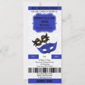 n'importe quel âge, 60e, Invitation billet Anniver (Devant)