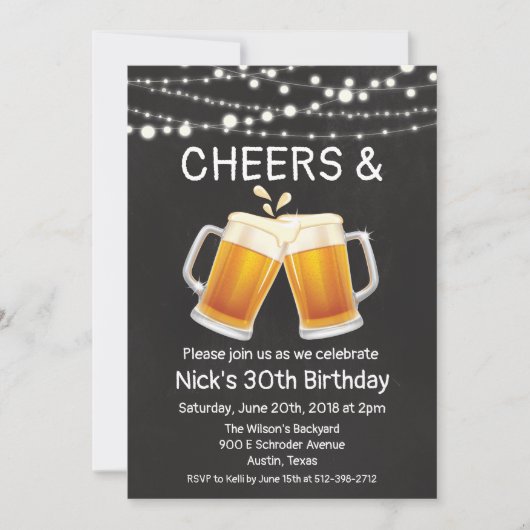 N'IMPORTE QUEL ÂGE - Bravo & bière Invitation d'an (Devant)