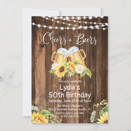 N'IMPORTE QUEL ÂGE - Bravo et bières Invitation d' (Devant)