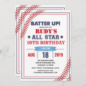 N'IMPORTE QUEL ÂGE - Invitation d'anniversaire de (Devant / Derrière)