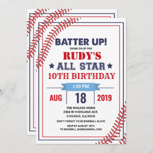 N'IMPORTE QUEL ÂGE - Invitation d'anniversaire de 