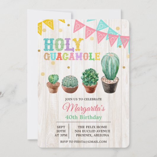 N'IMPORTE QUEL ÂGE - Invitation d'anniversaire de (Devant)