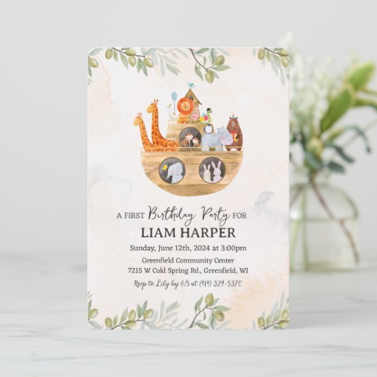 N'IMPORTE QUEL ÂGE - Invitation d'anniversaire de (Debout devant)