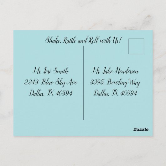 N'importe quel âge, Invitation d'anniversaire rétr (Dos)