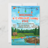 N'IMPORTE QUEL ÂGE - JETÉ Pêche Invitation Anniver (Devant)