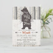 N'IMPORTE QUEL ÂGE - Ours sauvage Invitation Anniv (Debout devant)