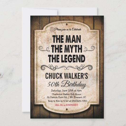 N'IMPORTE QUEL ÂGE - Pêche Homme Invitation Annive (Devant)