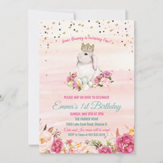 N'IMPORTE QUEL ÂGE - Un peu de lapin Invitation d' (Devant)