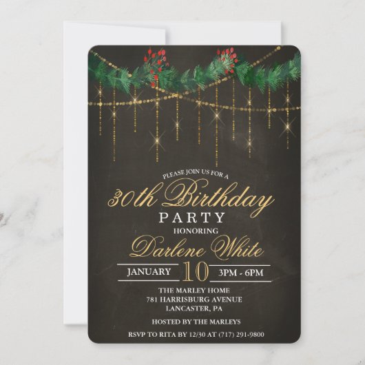 N'IMPORTE QUEL ÂGE - Vacances d'hiver Invitation d (Devant)