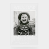 N'IMPORTE QUEL Anniversaire Chic Typographie Photo (Recto)