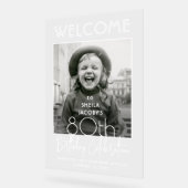 N'IMPORTE QUEL Anniversaire Chic Typographie Photo (Angle)