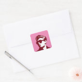 N'Importe Quel Autocollant Carré Cool couleur (Enveloppe)