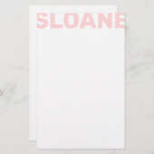 N'importe quel bloc de couleur Nom papeterie perso (Devant / Derrière)