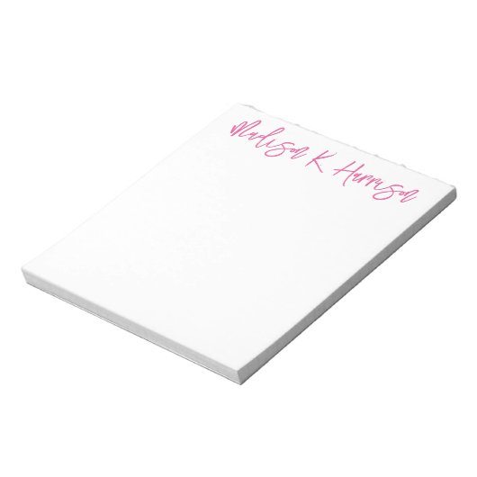 N'Importe Quel Bloc-notes de nom de script manuscr (Tourné)