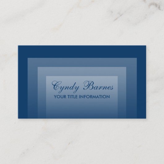 N'importe quel Carte de visite de dégradé de coule (Devant)