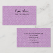 N'importe quel Carte de visite de dentelle couleur (Devant / Derrière)