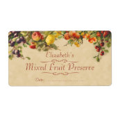 N'importe quel étiquette de canne de fruits (Devant)